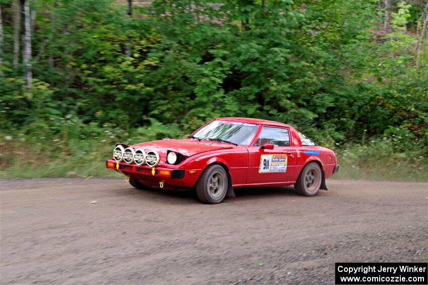 Colin Redner / Michael Claiborne Mazda RX-7 on SS3, Norway Home.
