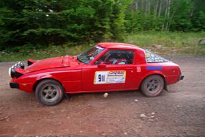 Colin Redner / Michael Claiborne Mazda RX-7 on SS3, Norway Home.