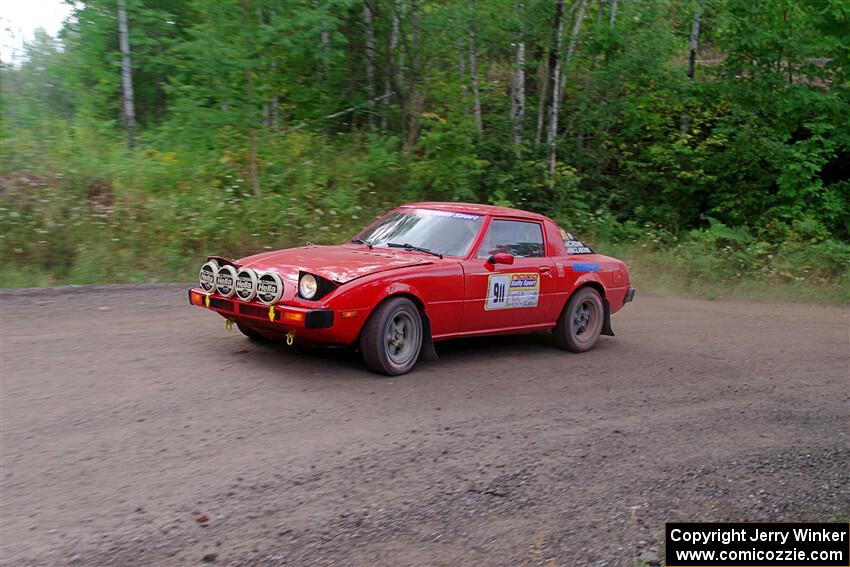 Colin Redner / Michael Claiborne Mazda RX-7 on SS3, Norway Home.