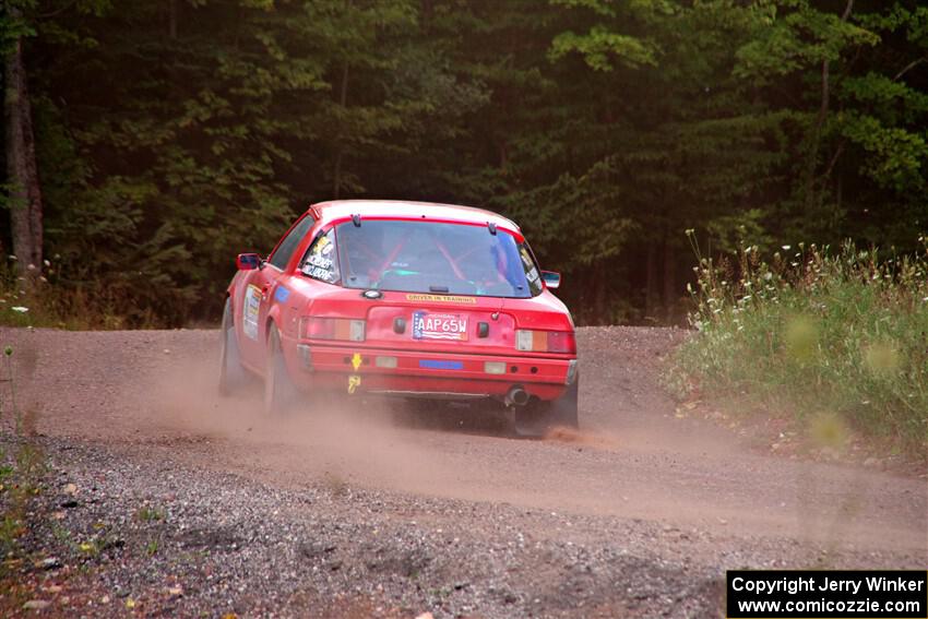 Colin Redner / Michael Claiborne Mazda RX-7 on SS3, Norway Home.