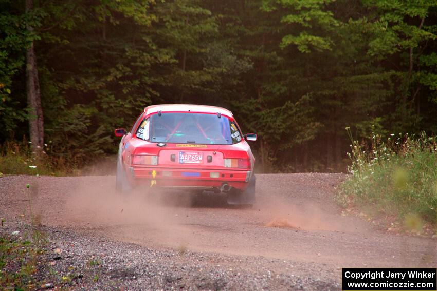 Colin Redner / Michael Claiborne Mazda RX-7 on SS3, Norway Home.