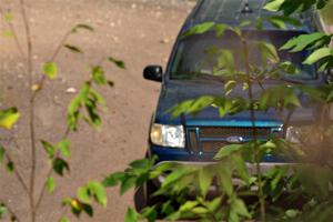 The '00' car, a Ford Explorer, on SS5, Norway South II.