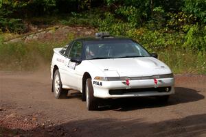 The '0' car, a Mitsubishi Eclipse GSX, on SS5, Norway South II.