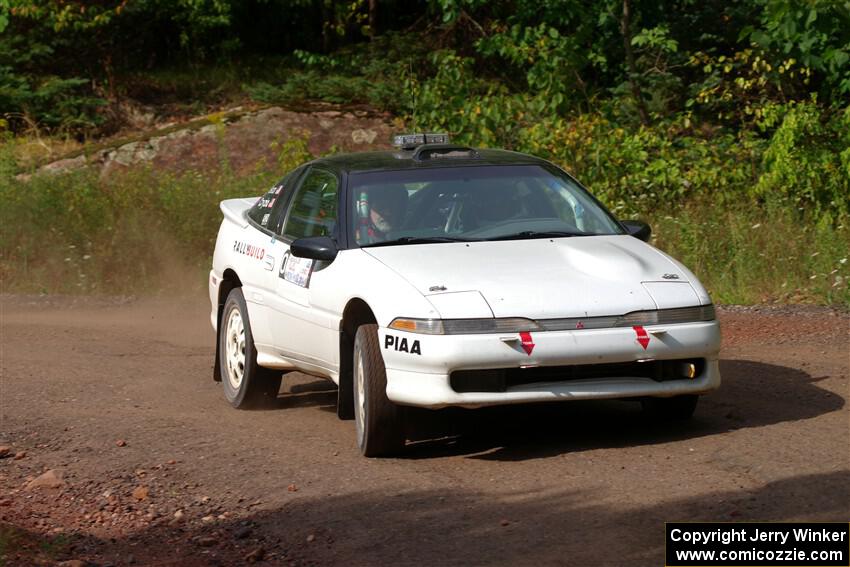 The '0' car, a Mitsubishi Eclipse GSX, on SS5, Norway South II.