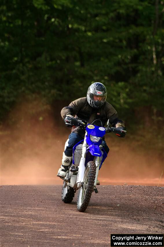 Matt Holl's Yamaha WR450 on SS5, Norway South II.