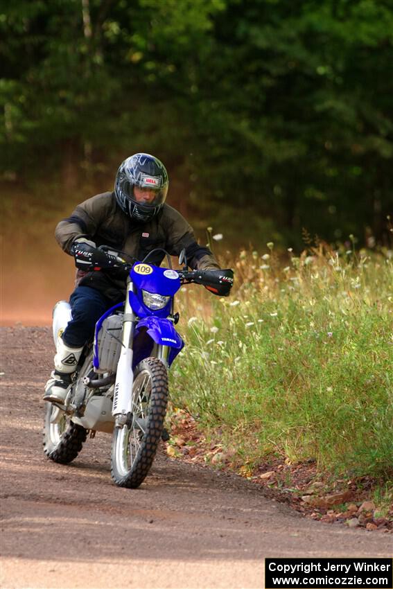Matt Holl's Yamaha WR450 on SS5, Norway South II.