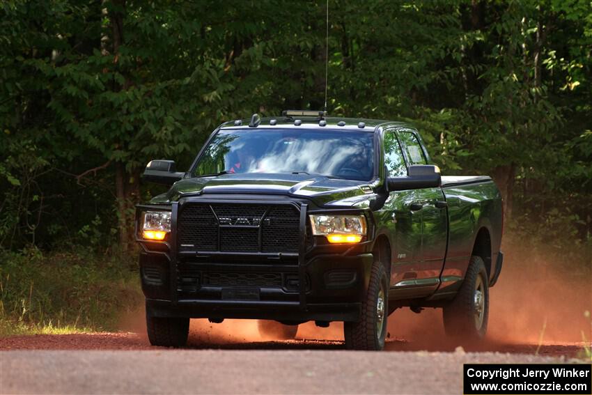 A Dodge Ram 2500 pickup sweeps SS5, Norway South II.
