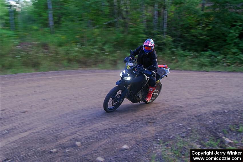 Tali Kurlantzick's Honda CRF1000L on SS6, Norway North.