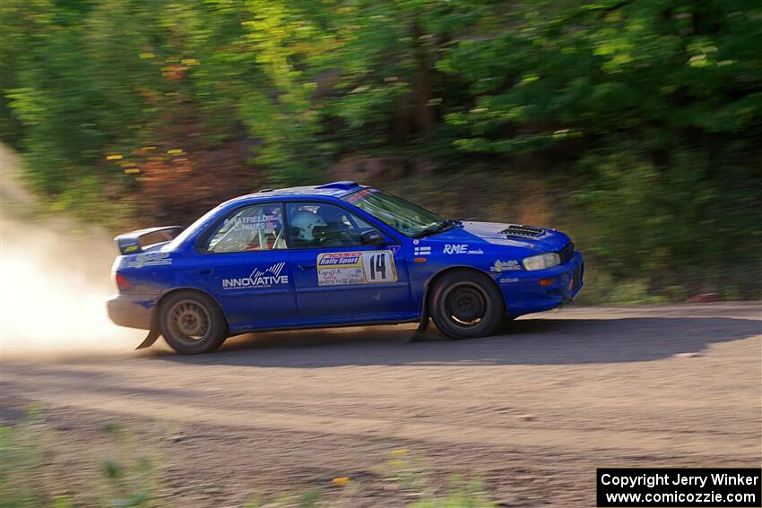 Connor Himes / Aleut Hatfield Subaru Impreza on SS6, Norway North.