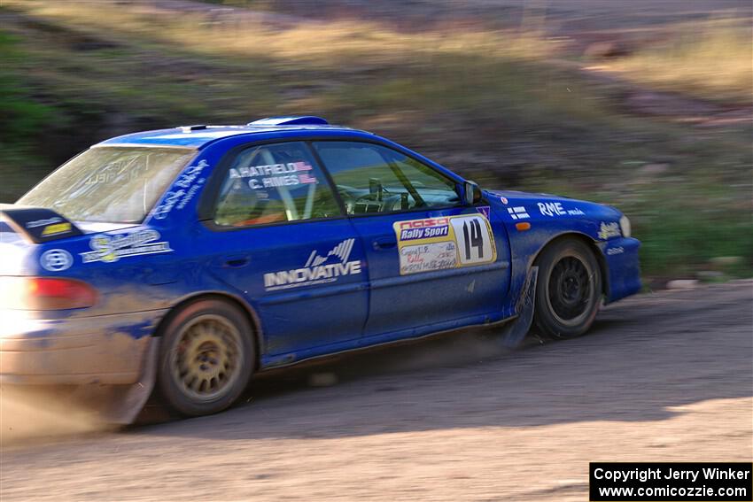 Connor Himes / Aleut Hatfield Subaru Impreza on SS6, Norway North.