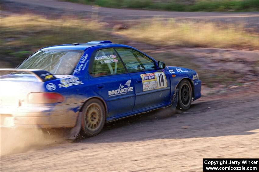 Connor Himes / Aleut Hatfield Subaru Impreza on SS6, Norway North.