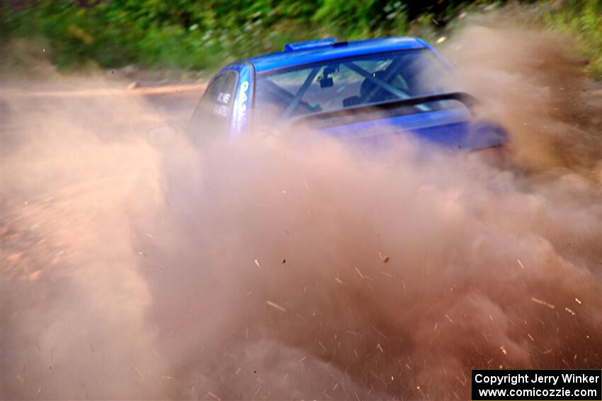 Connor Himes / Aleut Hatfield Subaru Impreza on SS6, Norway North.