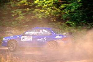 Connor Himes / Aleut Hatfield Subaru Impreza on SS6, Norway North.
