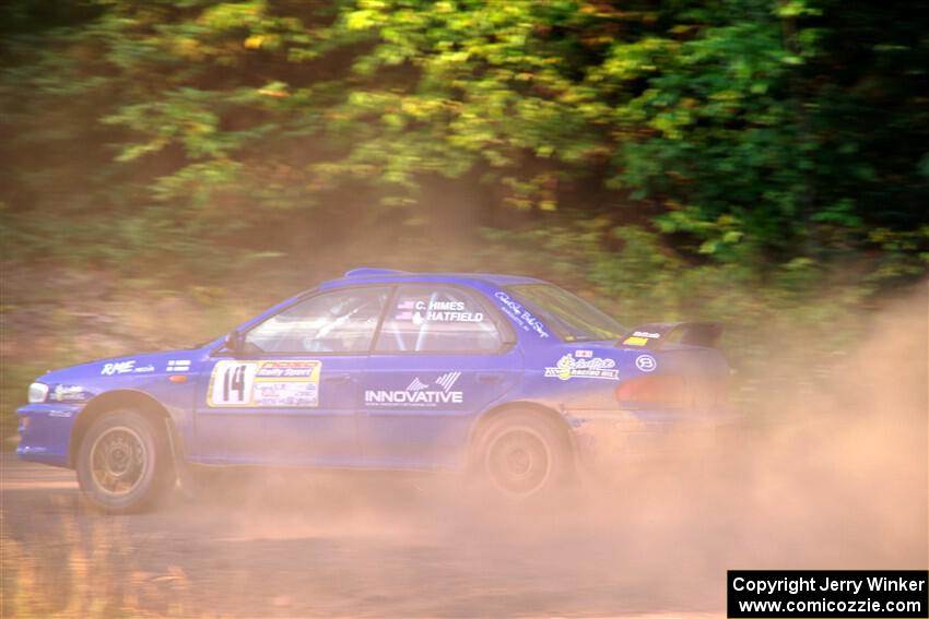 Connor Himes / Aleut Hatfield Subaru Impreza on SS6, Norway North.