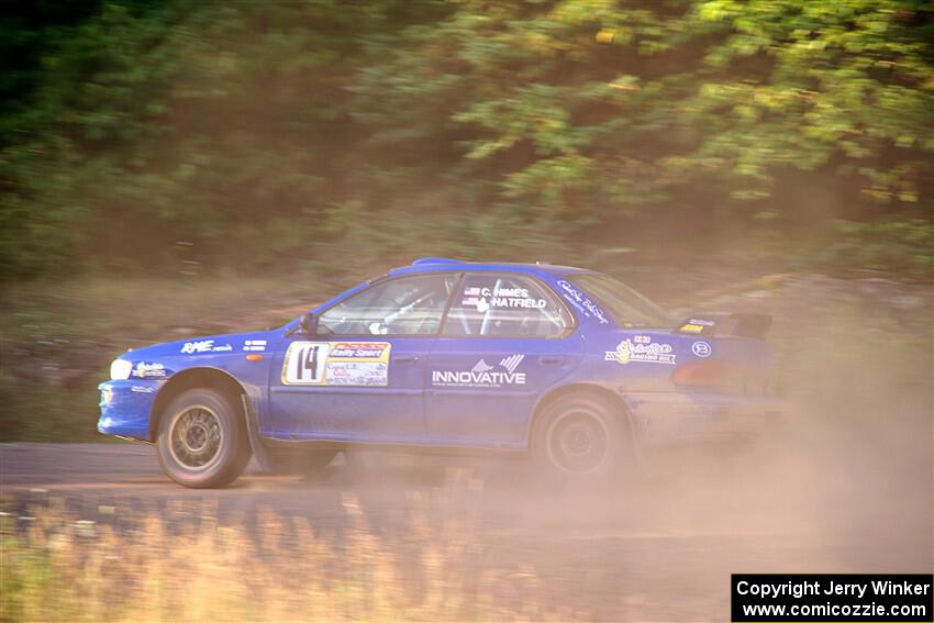 Connor Himes / Aleut Hatfield Subaru Impreza on SS6, Norway North.