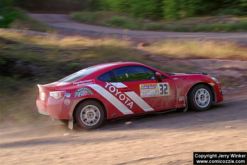 Eric Anderson / Taylor Haelterman Toyota FR-S on SS6, Norway North.
