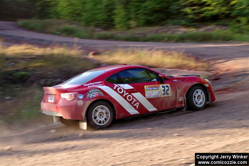 Eric Anderson / Taylor Haelterman Toyota FR-S on SS6, Norway North.