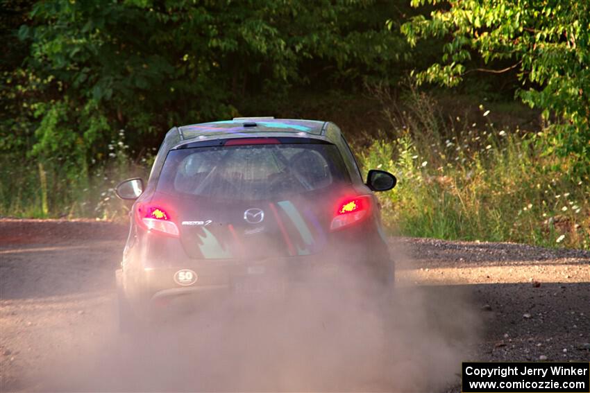 Matt Wolfe / Cray Dumeah Mazda 2 on SS6, Norway North.