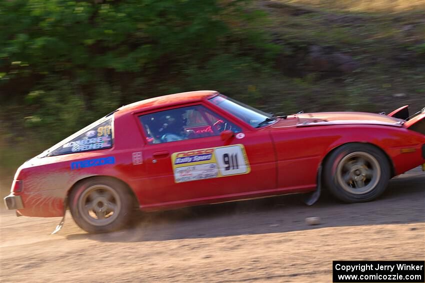 Colin Redner / Michael Claiborne Mazda RX-7 on SS6, Norway North.
