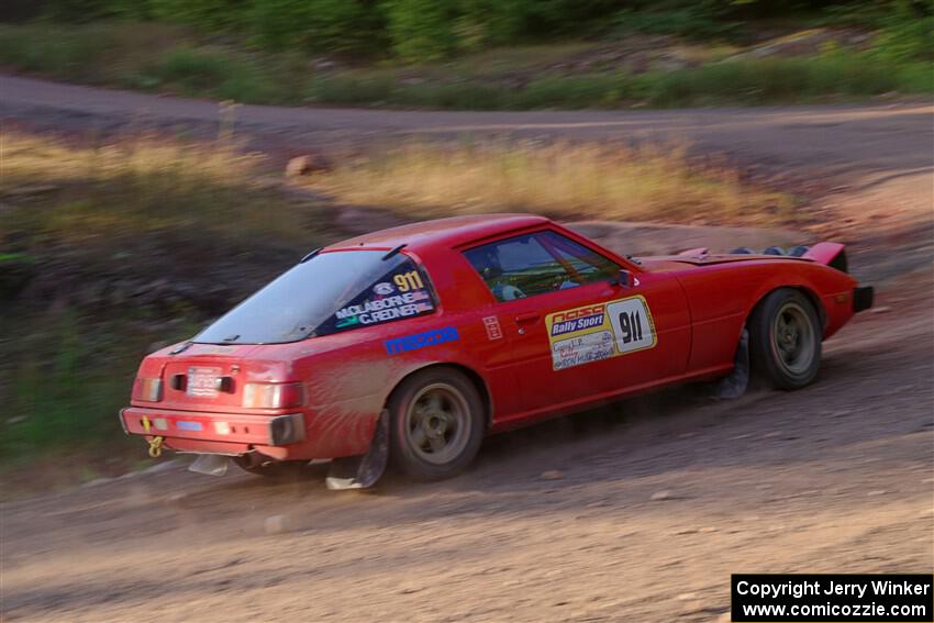 Colin Redner / Michael Claiborne Mazda RX-7 on SS6, Norway North.