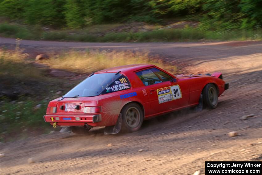 Colin Redner / Michael Claiborne Mazda RX-7 on SS6, Norway North.