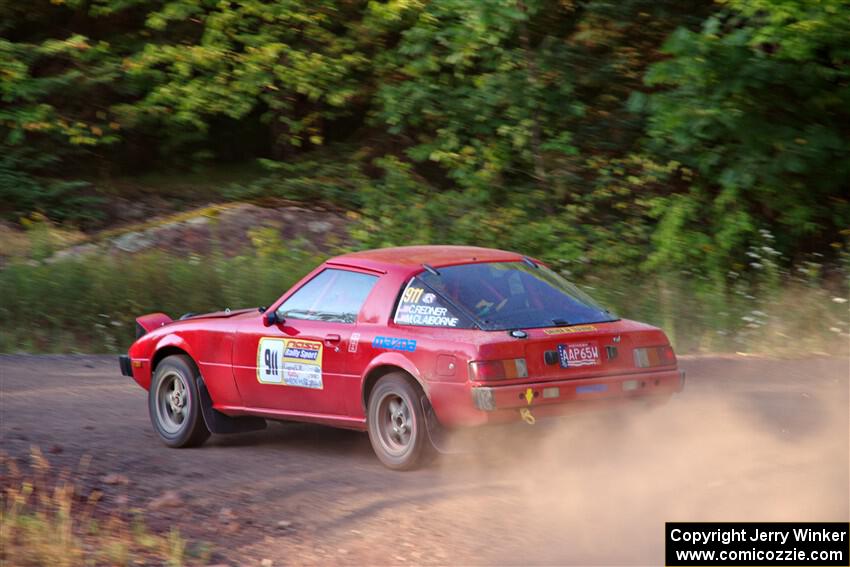 Colin Redner / Michael Claiborne Mazda RX-7 on SS6, Norway North.