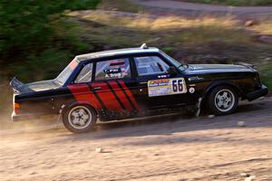 Adam Brock / Shanti Witt Volvo 244 on SS6, Norway North.