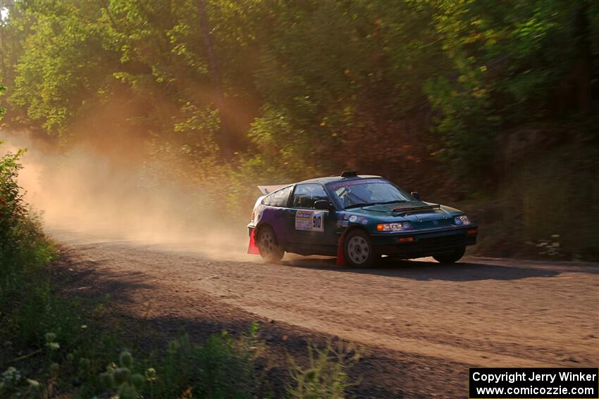 Maegan Burkart / Bryce Proseus Honda CRX Si on SS6, Norway North.