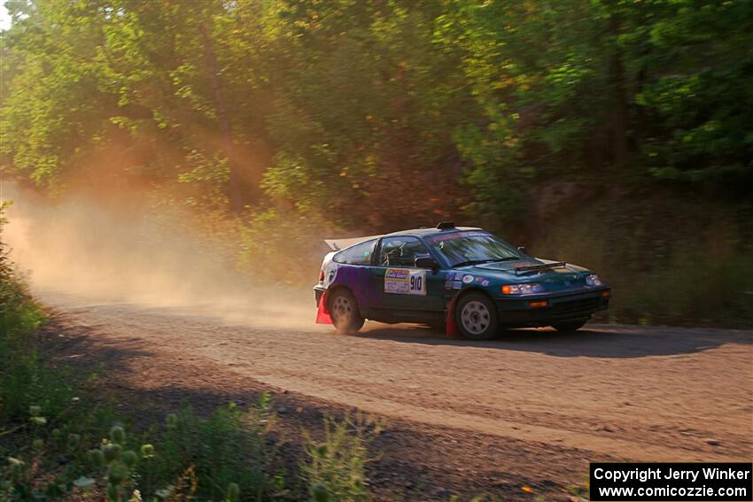 Maegan Burkart / Bryce Proseus Honda CRX Si on SS6, Norway North.