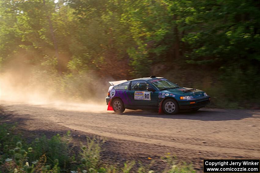 Maegan Burkart / Bryce Proseus Honda CRX Si on SS6, Norway North.