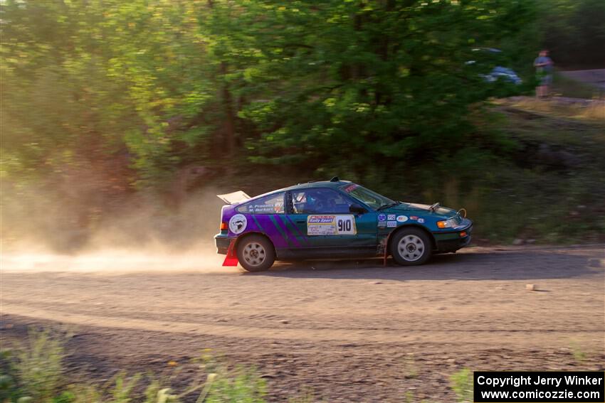 Maegan Burkart / Bryce Proseus Honda CRX Si on SS6, Norway North.