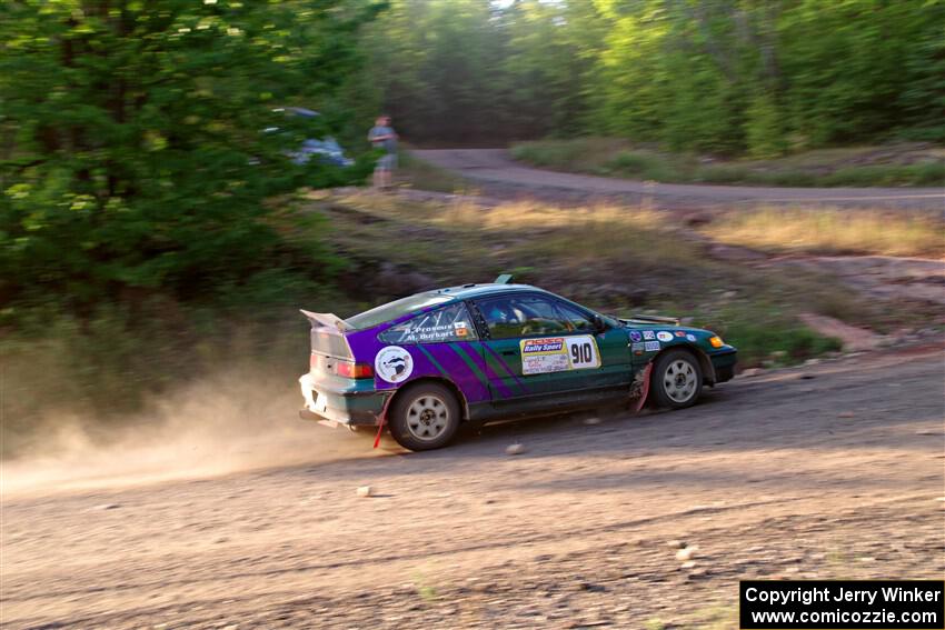 Maegan Burkart / Bryce Proseus Honda CRX Si on SS6, Norway North.
