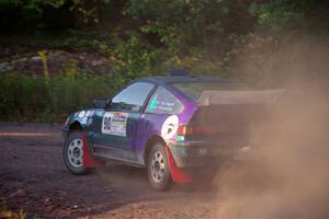 Maegan Burkart / Bryce Proseus Honda CRX Si on SS6, Norway North.