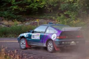 Maegan Burkart / Bryce Proseus Honda CRX Si on SS6, Norway North.