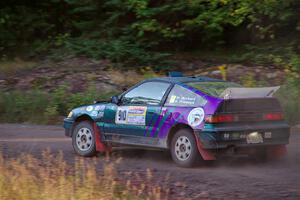 Maegan Burkart / Bryce Proseus Honda CRX Si on SS6, Norway North.