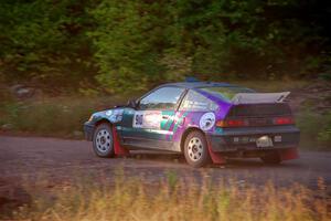 Maegan Burkart / Bryce Proseus Honda CRX Si on SS6, Norway North.