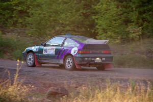 Maegan Burkart / Bryce Proseus Honda CRX Si on SS6, Norway North.