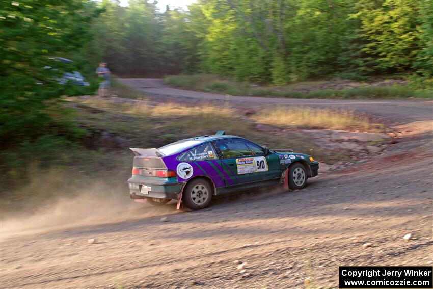 Maegan Burkart / Bryce Proseus Honda CRX Si on SS6, Norway North.