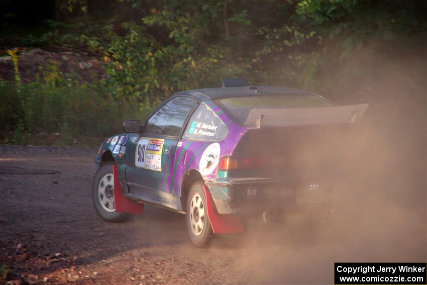 Maegan Burkart / Bryce Proseus Honda CRX Si on SS6, Norway North.