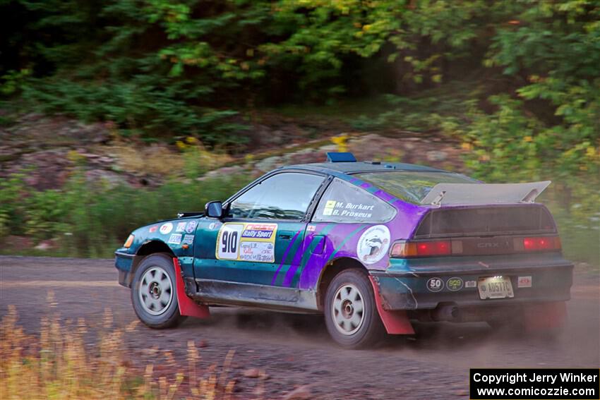 Maegan Burkart / Bryce Proseus Honda CRX Si on SS6, Norway North.