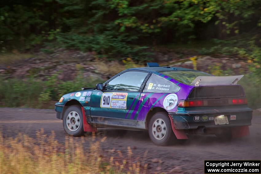 Maegan Burkart / Bryce Proseus Honda CRX Si on SS6, Norway North.