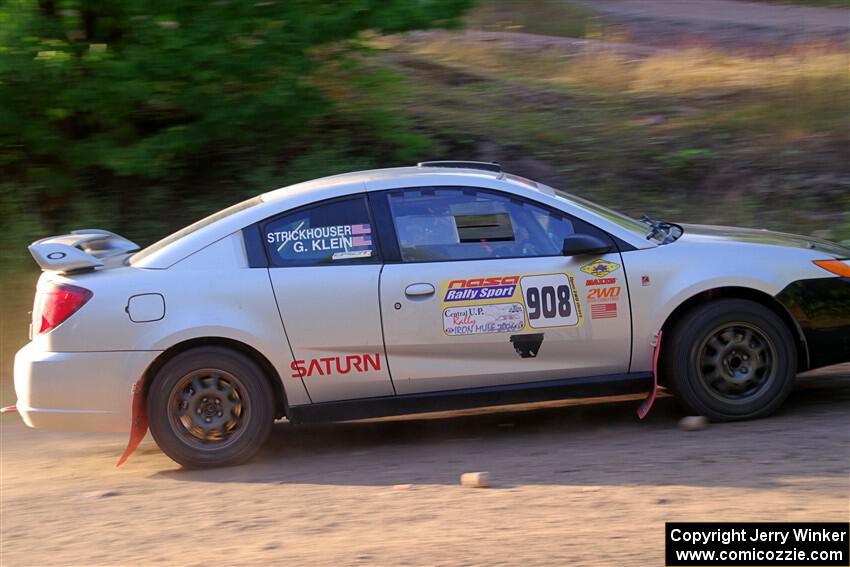 Gary Klein / Sam Strickhouser Saturn Ion Redline on SS6, Norway North.