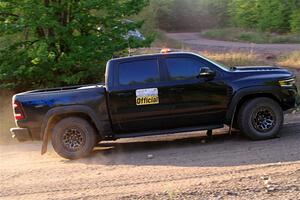 A RAM 1500 pickup sweeps SS6, Norway North.