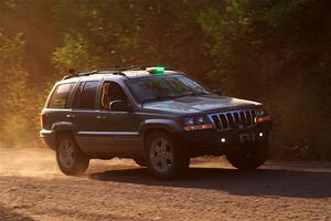 A Jeep Grand Cherokee sweeps SS6, Norway North.
