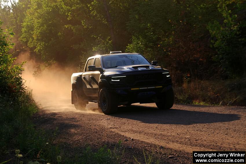 A RAM 1500 pickup sweeps SS6, Norway North.