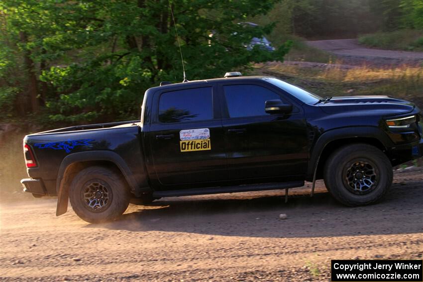 A RAM 1500 pickup sweeps SS6, Norway North.