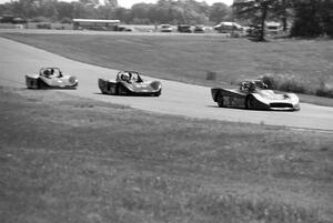 Dick Pyzynski's March 85GAP, Syd Demovsky's Lola T-598 and Steven Ave's Lola T-598 Sports 2000