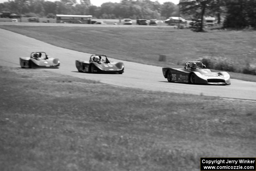 Dick Pyzynski's March 85GAP, Syd Demovsky's Lola T-598 and Steven Ave's Lola T-598 Sports 2000