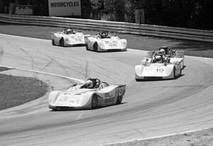 Sports Renault race: Scott Lagasse leads Mark Wyborny, ???, Ben Burrell and Tom McCabe.