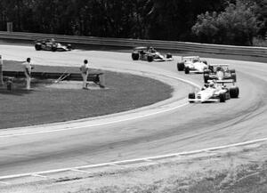 Turn 12, lap one. The Ralt RT4s of Tommy Grunnah, Michael Greenfield, Calvin Fish, Steve Shelton and Bill O'Connor